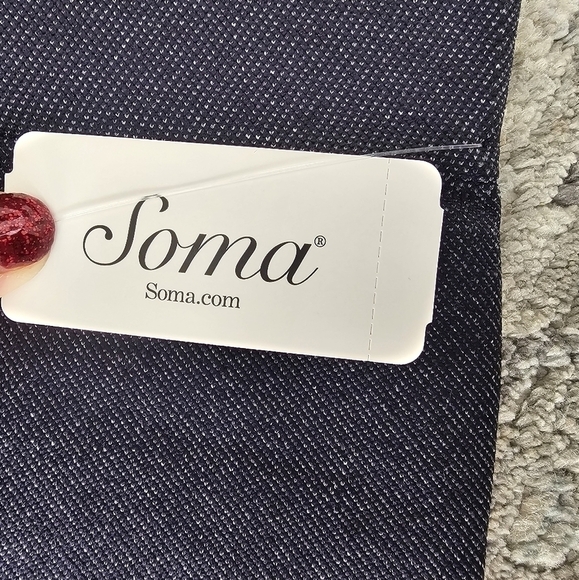 SOMA Slimming Denim Crop Legging in Blue Indigo NWT Size Medium - Picture 5 of 7